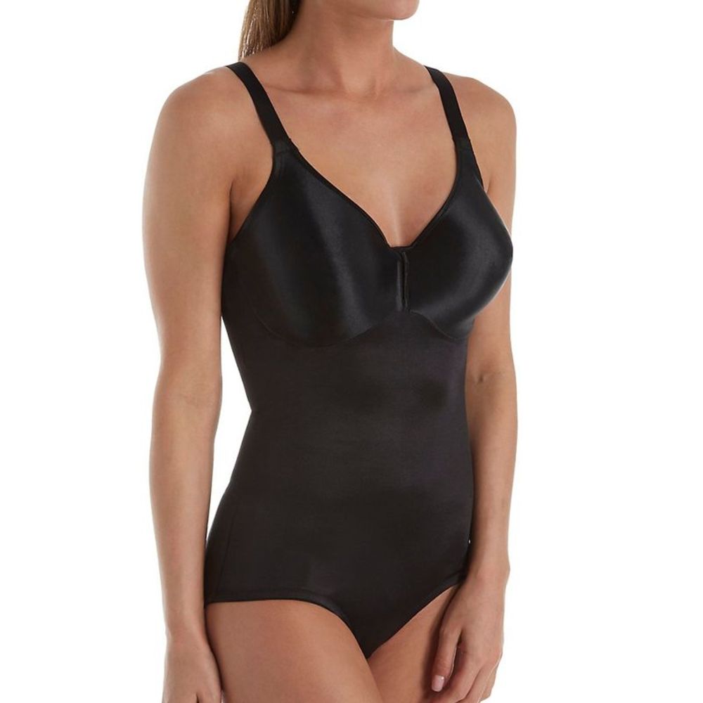 Va Bien Minimizer Molded Cup Firm Control Bodysuit -  Black  701